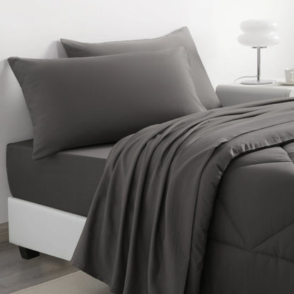 5 Piece Breathable Twin Bedding Comforter Set, Ultra Soft and Cozy Bed in a Bag