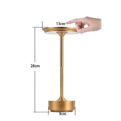 Wireless LED Table Lamp – Touch Control, Dimmable, Rechargeable & Portable, for Home, Bar, or Restaurant